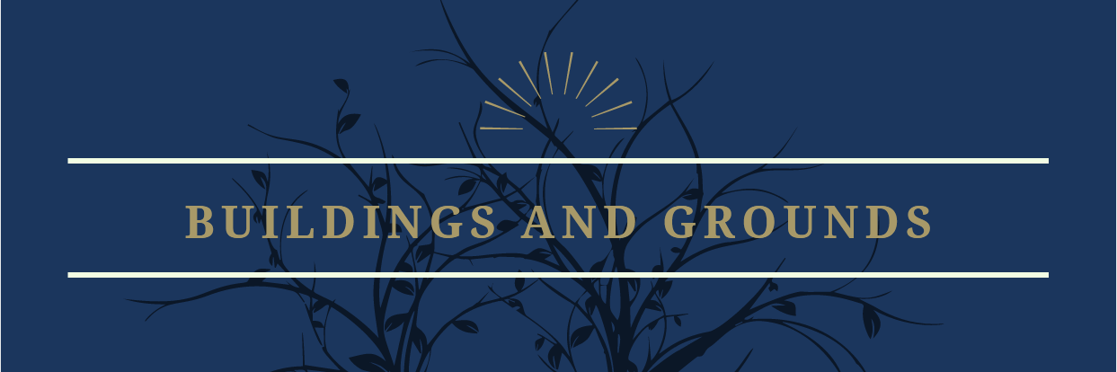 Banner for building and grounds